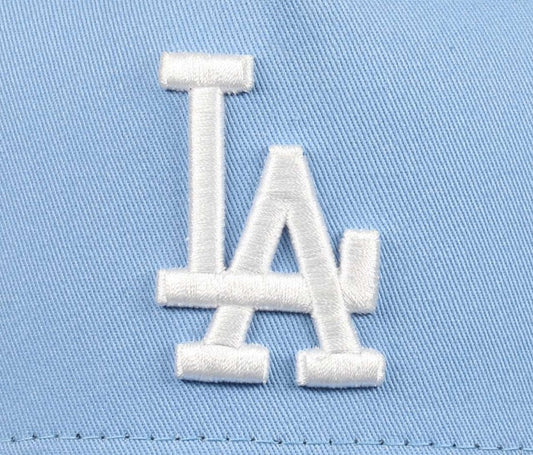 Casquette New Era snapback 9Forty A-Frame bleu ciel Cooperstown des Dodgers de Los Angeles MLB NE5460