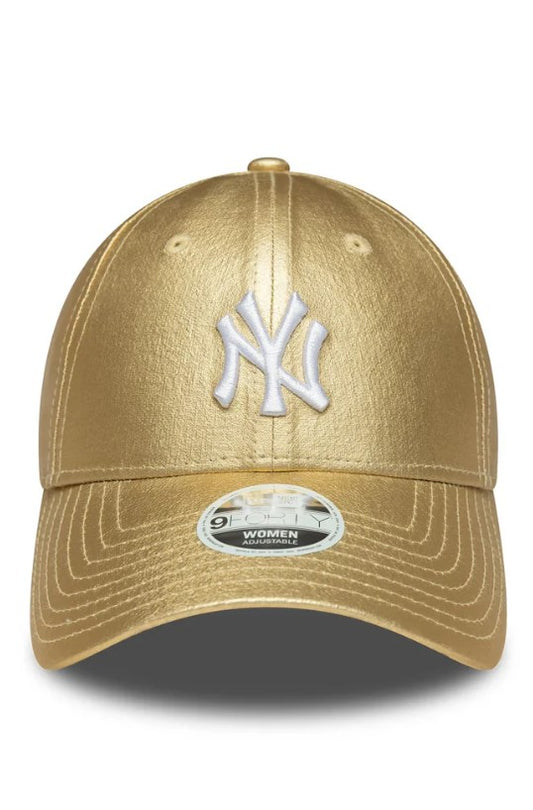 Casquette New Era Femme 9FORTY New York Yankees MLB Metallic Gold NE8958