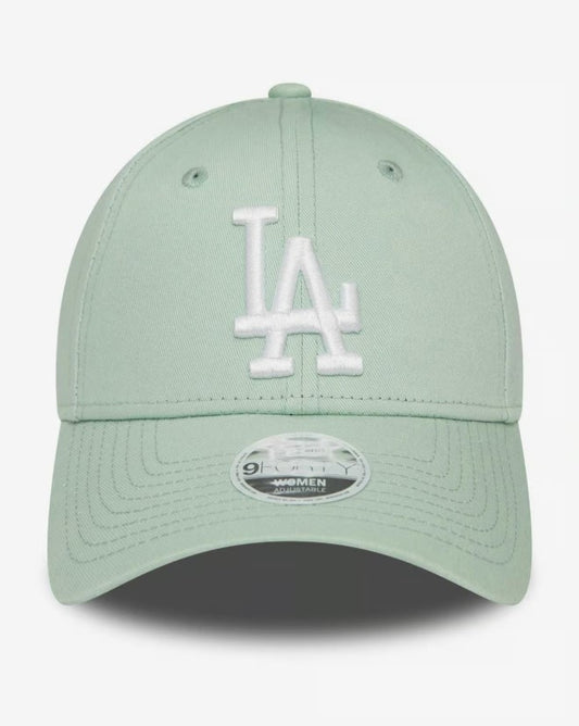 Casquette New Era League Essential 9FORTY LA Dodgers vert clair pour femme NE5212