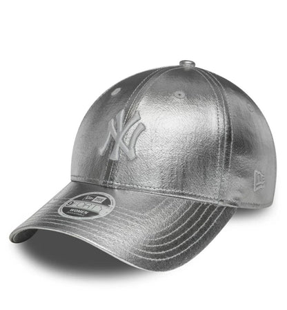 Casquette New Era Femme 9FORTY New York Yankees MLB Metallic Argent NE8957
