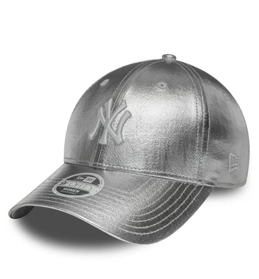 Casquette New Era Femme 9FORTY New York Yankees MLB Metallic Argent NE8957
