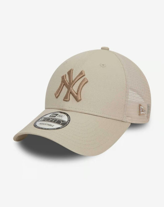 Casquette New Era Home Field 9FORTY Trucker NY Yankees beige NE3621