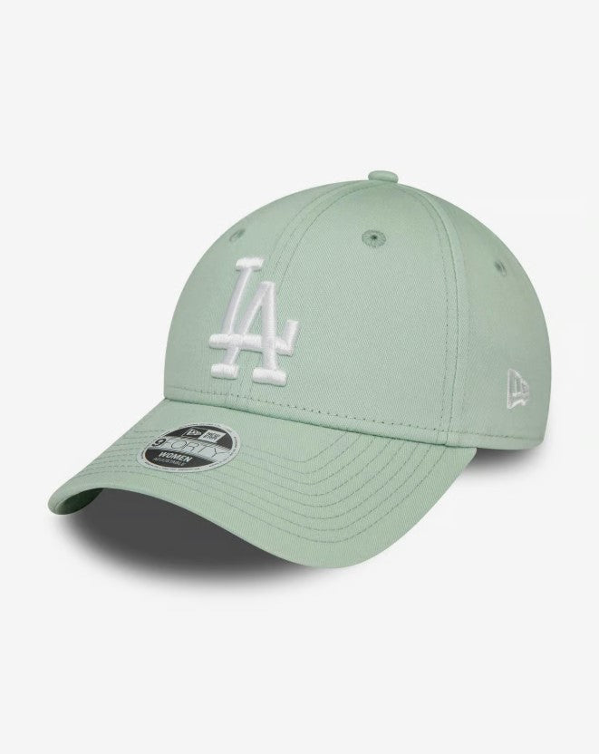 Casquette New Era League Essential 9FORTY LA Dodgers vert clair pour femme NE5212