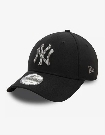 Casquette New Era New York Yankees Seasonal Infill MLB 9FORTY noir gris NE5121