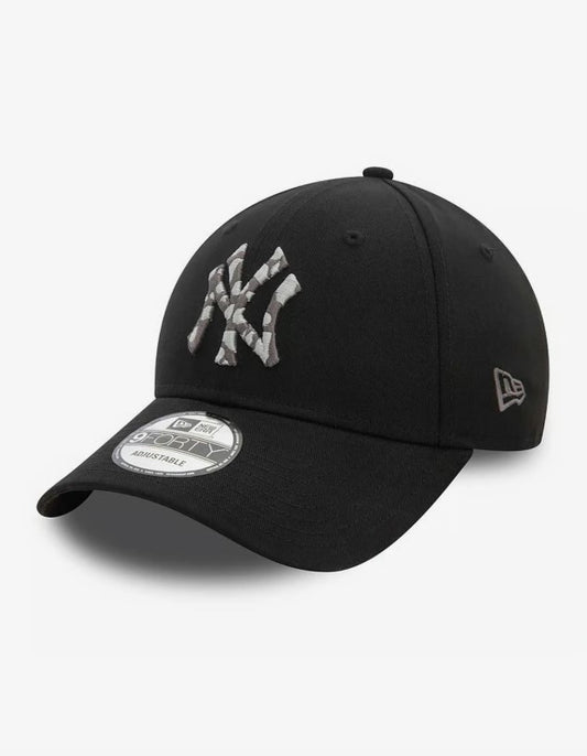 Casquette New Era New York Yankees Seasonal Infill MLB 9FORTY noir gris NE5121