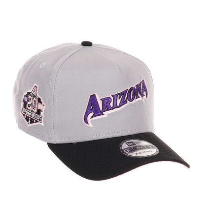 Casquette New Era ajustable 9Forty A-Frame grise et noire Diamondbacks de l'Arizona MLB NE2903
