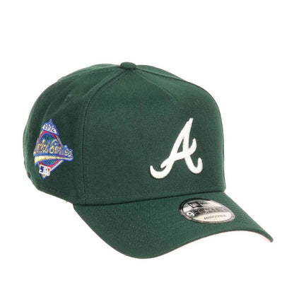 Casquette New Era ajustable 9Forty A-Frame vert foncé des Braves d'Atlanta NE3125