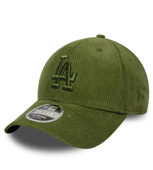Casquette New Era ajustable LA Dodgers MLB Cord vert foncé 9FORTY M-Crown NE8925