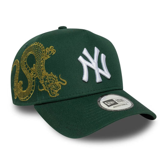 Casquette New Era ajustable New York Yankees MLB Icon vert foncé 9FORTY E-Frame NE1251