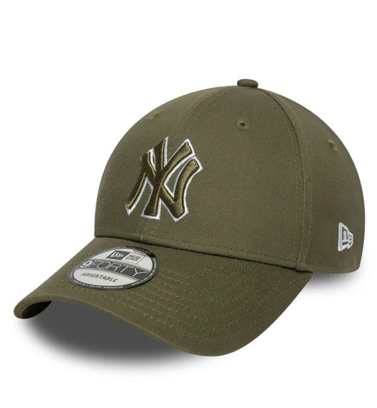 Casquette New Era ajustable New York Yankees MLB Outline vert foncé 9FORTY NE5521
