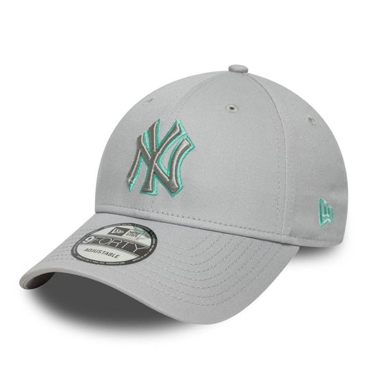 Casquette New Era ajustable New York Yankees Team Outline grise 9FORTY NE7391