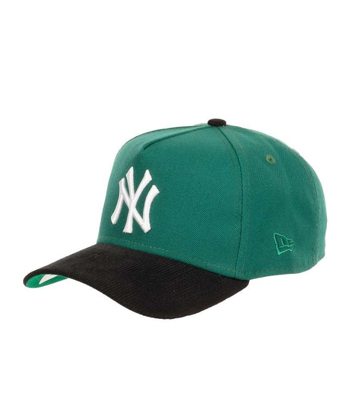 Casquette snapback 9Forty A-Frame New Era avec patch latéral vert et noir des Yankees de New York Série mondiale MLB 1998 NE6319