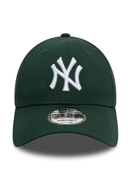 Casquette New Era 9FORTY Adjustable New York Yankees League Essential Vert foncé NE1456
