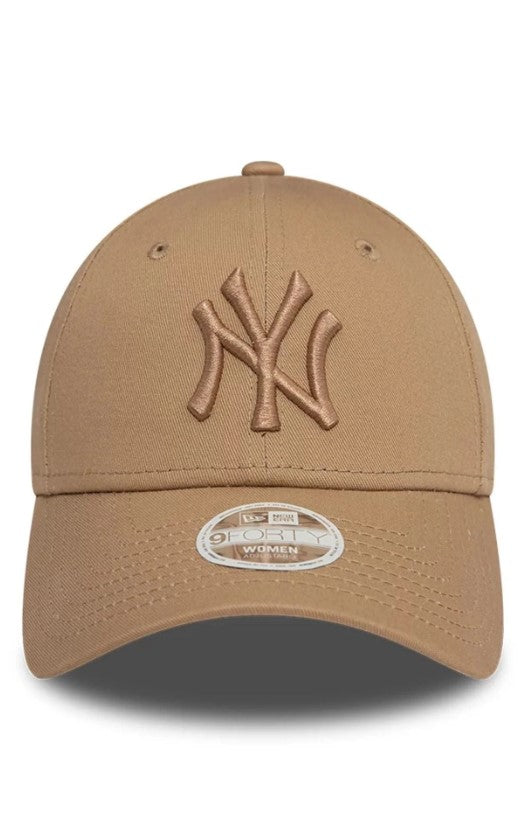 Casquette New Era 9FORTY New York Yankees League Essential Marron Femme NE1463