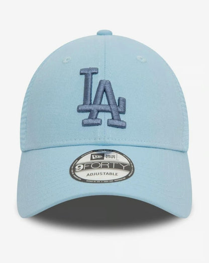 Casquette New Era Home Field 9FORTY Trucker LA Dodgers Bleu clair NE3619