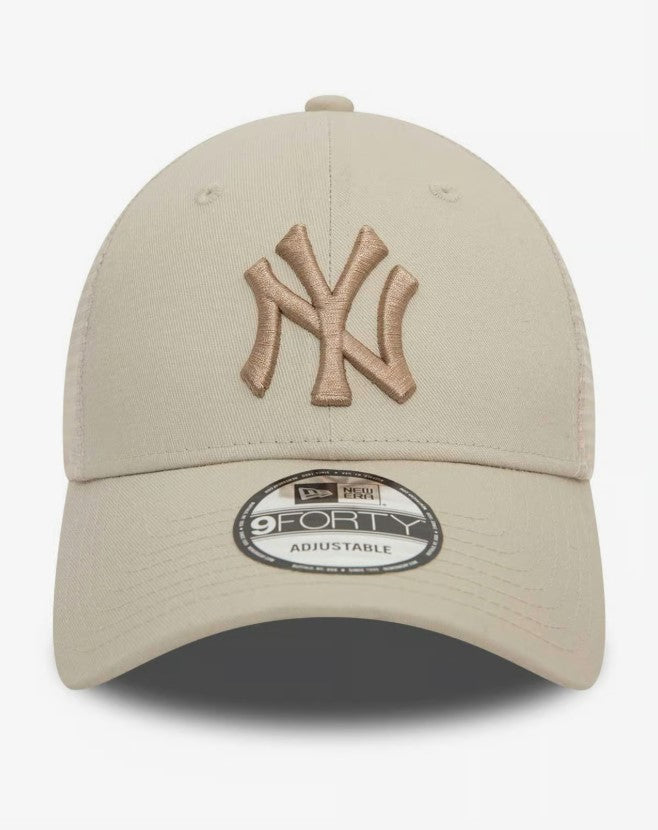 Casquette New Era Home Field 9FORTY Trucker NY Yankees beige NE3621