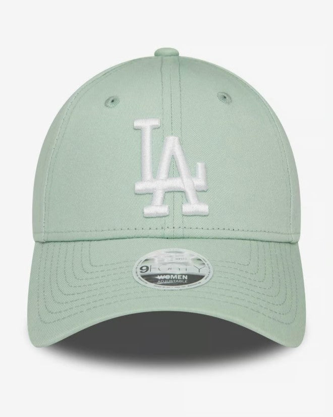 Casquette New Era League Essential 9FORTY LA Dodgers vert clair pour femme NE5212