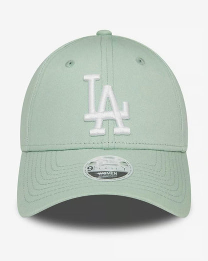 Casquette New Era League Essential 9FORTY LA Dodgers vert clair pour femme NE5212