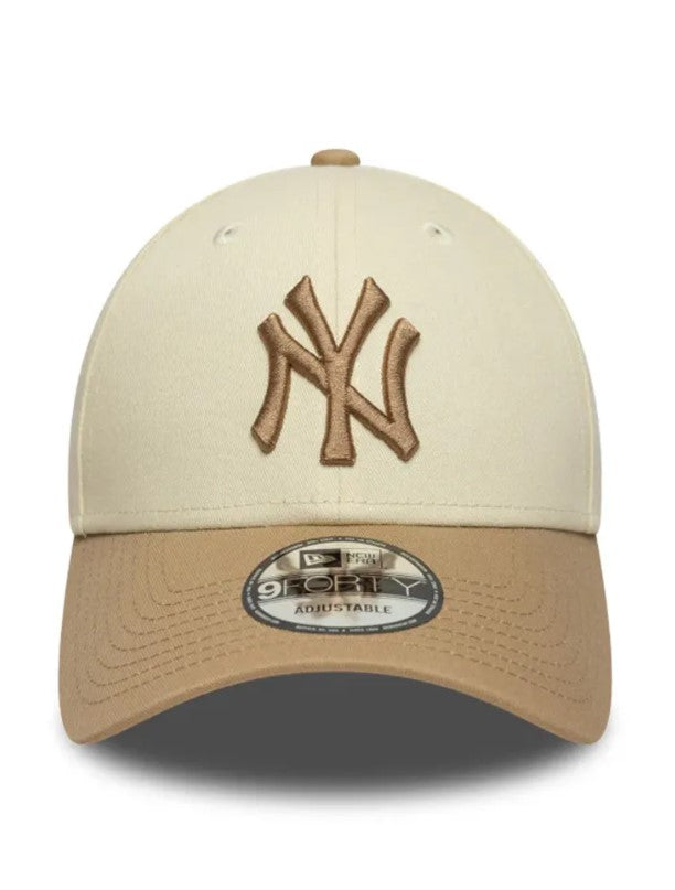 Casquette New Era MLB Colour Block 9Forty NY New York Yankees Beige NE1836