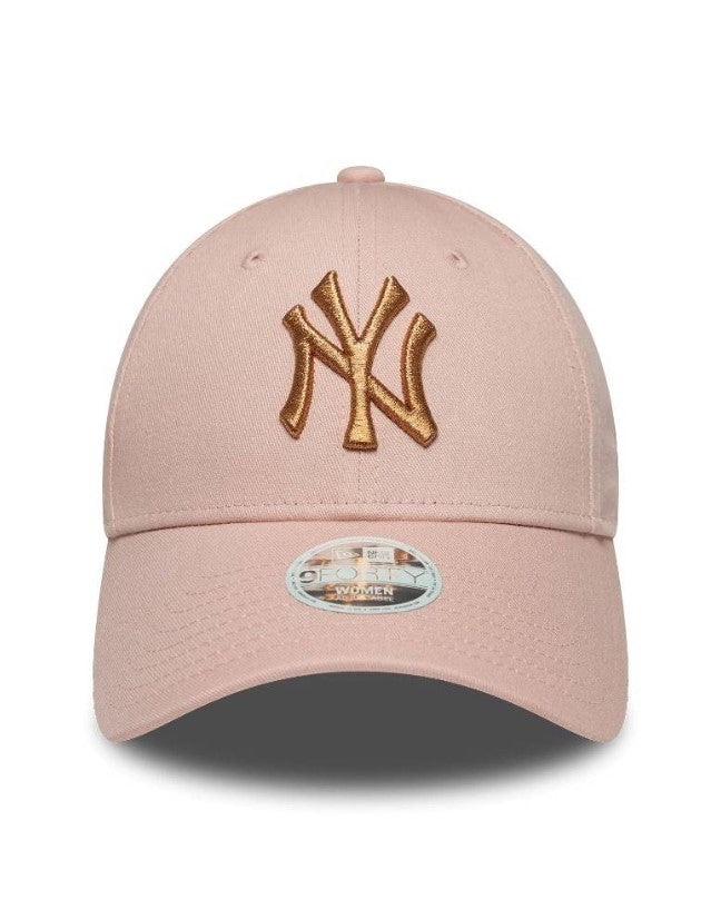 Casquette New Era New York Yankees Métallisée 9FORTY Rose NE7375
