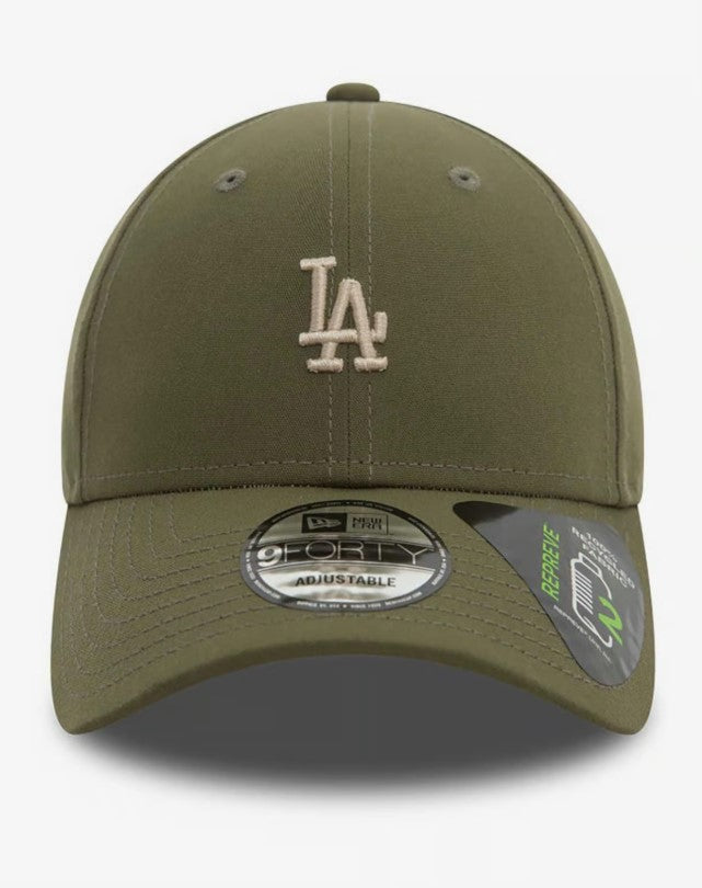 Casquette New Era Repreve Mini Logo 9Forty MLB Los Angeles Dodgers verte NE0717