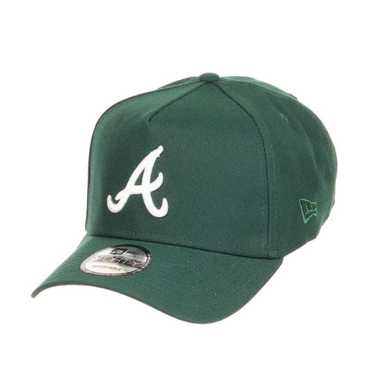 Casquette New Era ajustable 9Forty A-Frame vert foncé des Braves d'Atlanta NE3125