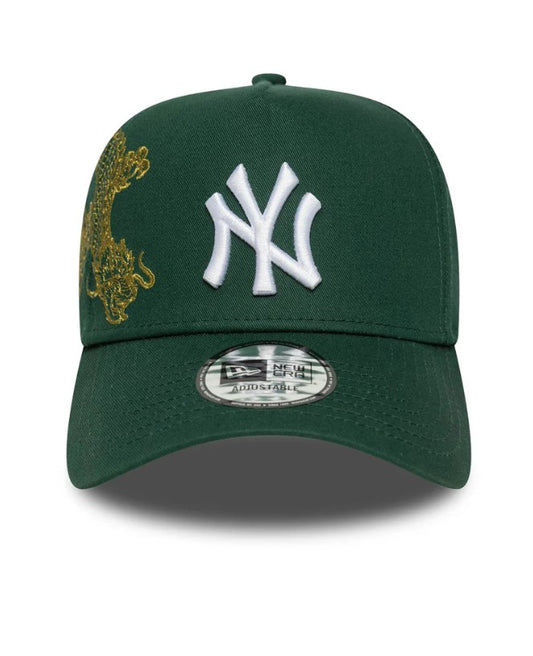 Casquette New Era ajustable New York Yankees MLB Icon vert foncé 9FORTY E-Frame NE1251