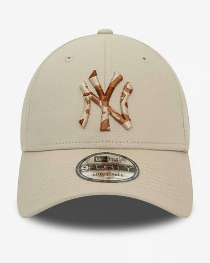 Casquette beige Seasonal Infill 9FORTY NY Yankees New Era NE5193