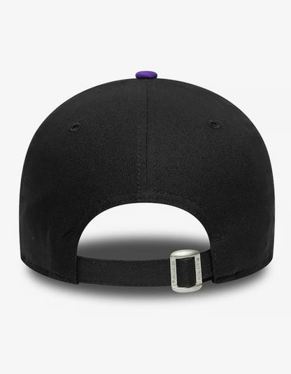 Casquette New Era NBA Side Patch 9FORTY Los Angeles Lakers noir violet jaune NE7447